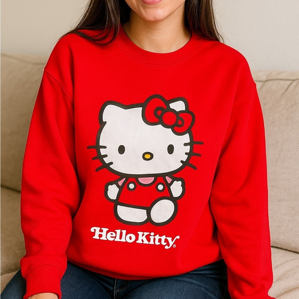 Hello Kitty Bright Red Women's Sweater